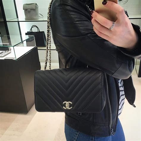 chanel chevron statement flap bag in calfskin|CHANEL Calfskin Chevron Quilted Medium Statement Flap.